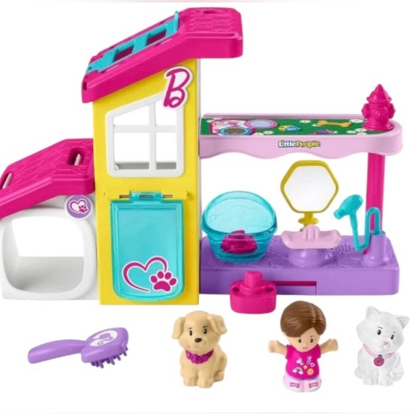 Fisher-Price Little People Barbie Play and Care Pet Spa Playset NEW IN BOX - Picture 1 of 4